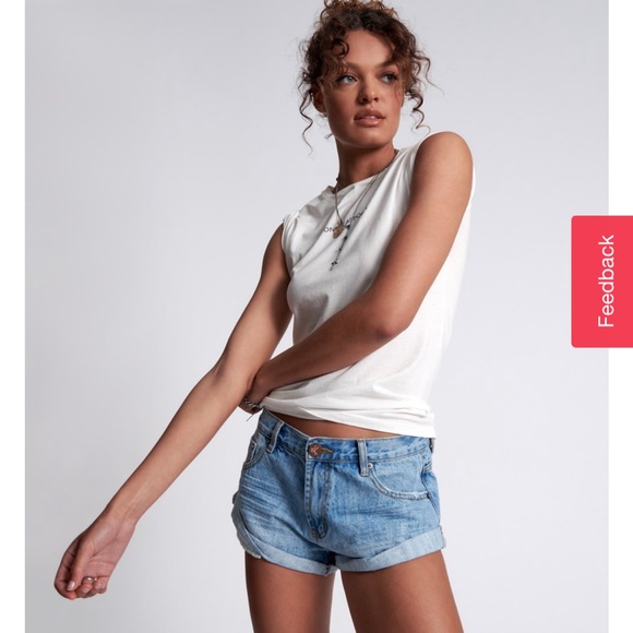 COPY - OCEAN BANDITS DENIM SHORT - ONE TEASPOON - Picture 5 of 6